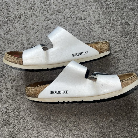 Birkenstock Shoes - Arizona Birkenstocks Women's White Size 40/9